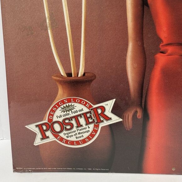 2 Vintage Barbie Calendars 1989 and 1990-SEALED-UNOPENED - Picture 3 of 8